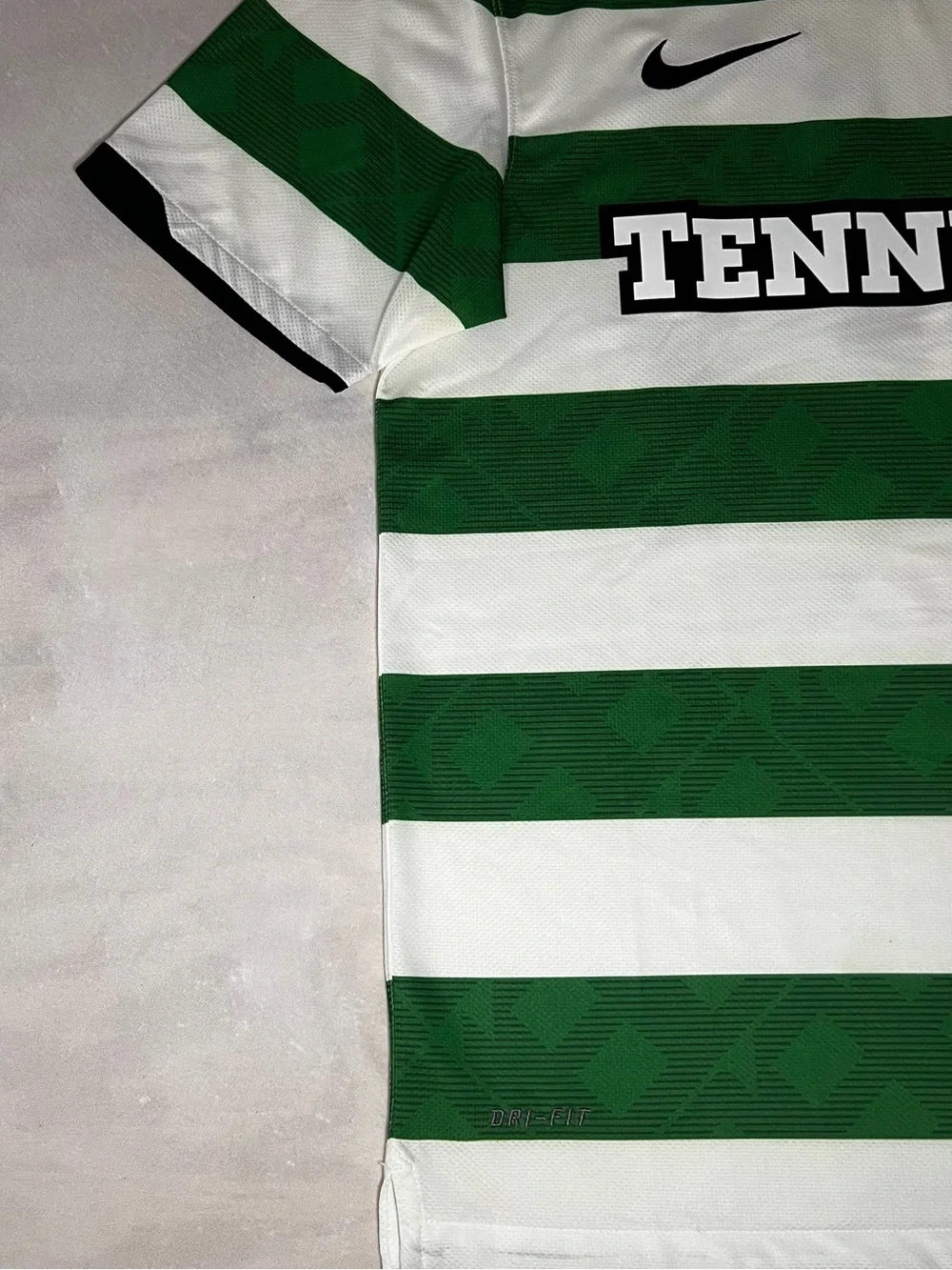 Nike Celtic FC Hooped Soccer Jersey - Green & White